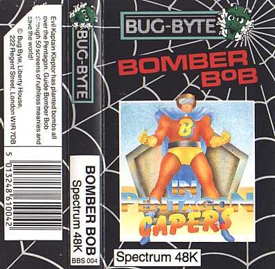 Bomber box art for ZX Spectrum